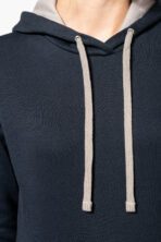 Sweat-shirt capuche contrastée femme - K465 – Image 10