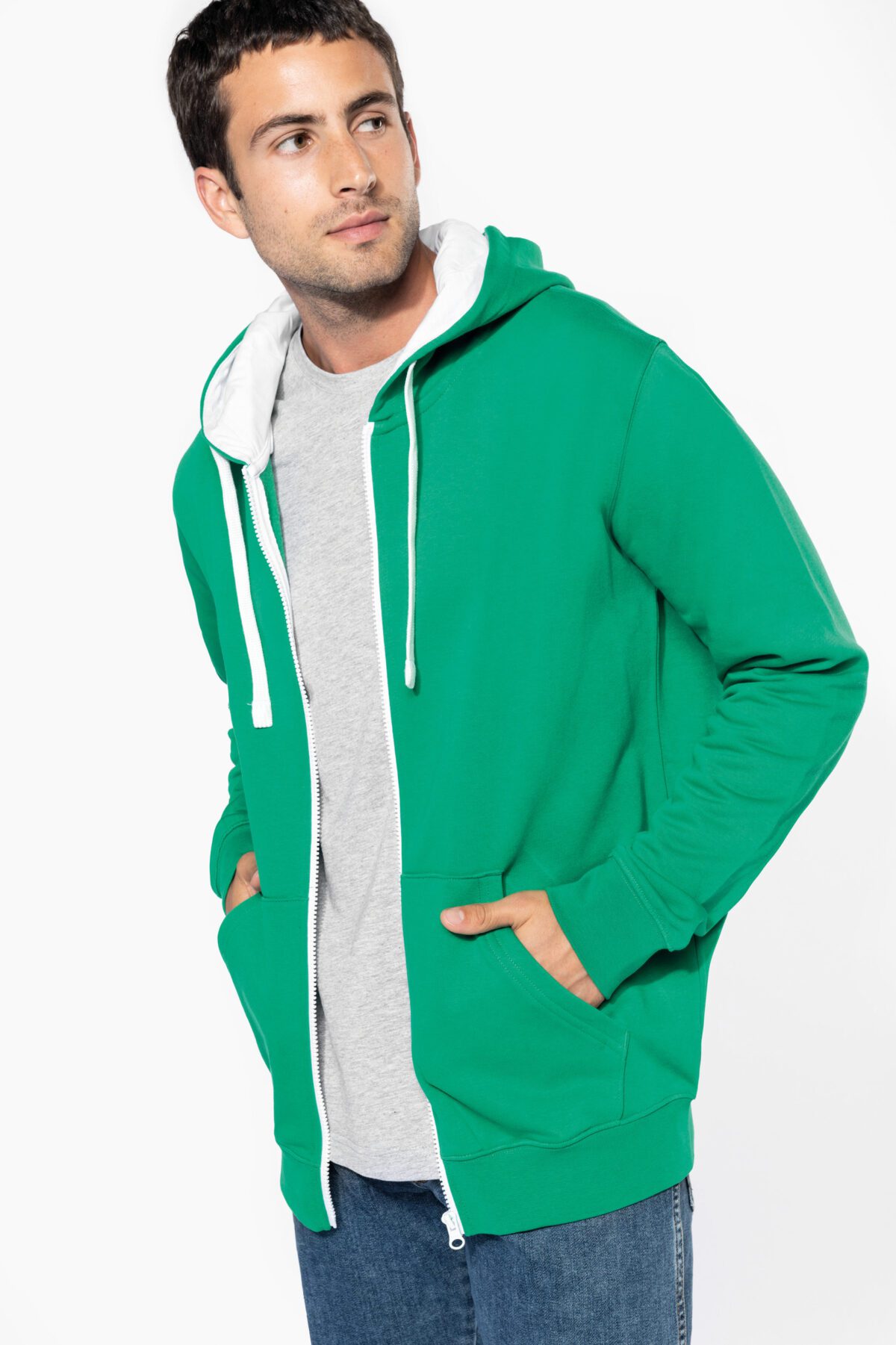 Sweat-shirt personnalisé contrasté pour hommes