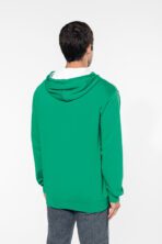 Sweat-shirt personnalisé zippé capuche contrastée - K466 – Image 2
