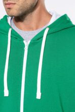 Sweat-shirt personnalisé zippé capuche contrastée - K466 – Image 6