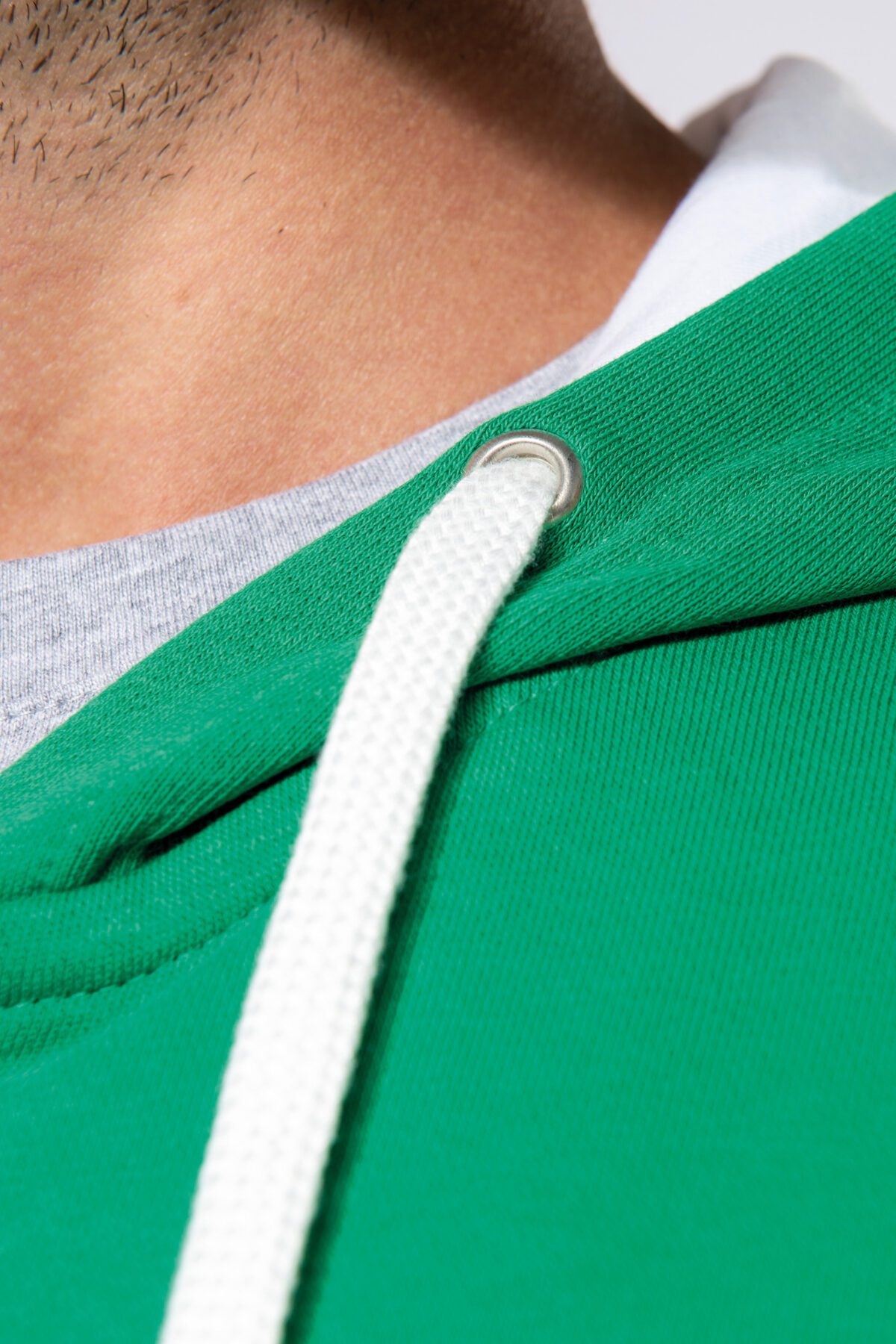 Sweat-shirt personnalisé zippé capuche contrastée - K466 – Image 7