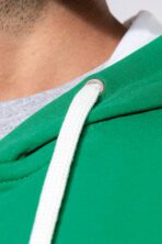 Sweat-shirt personnalisé zippé capuche contrastée - K466 – Image 7