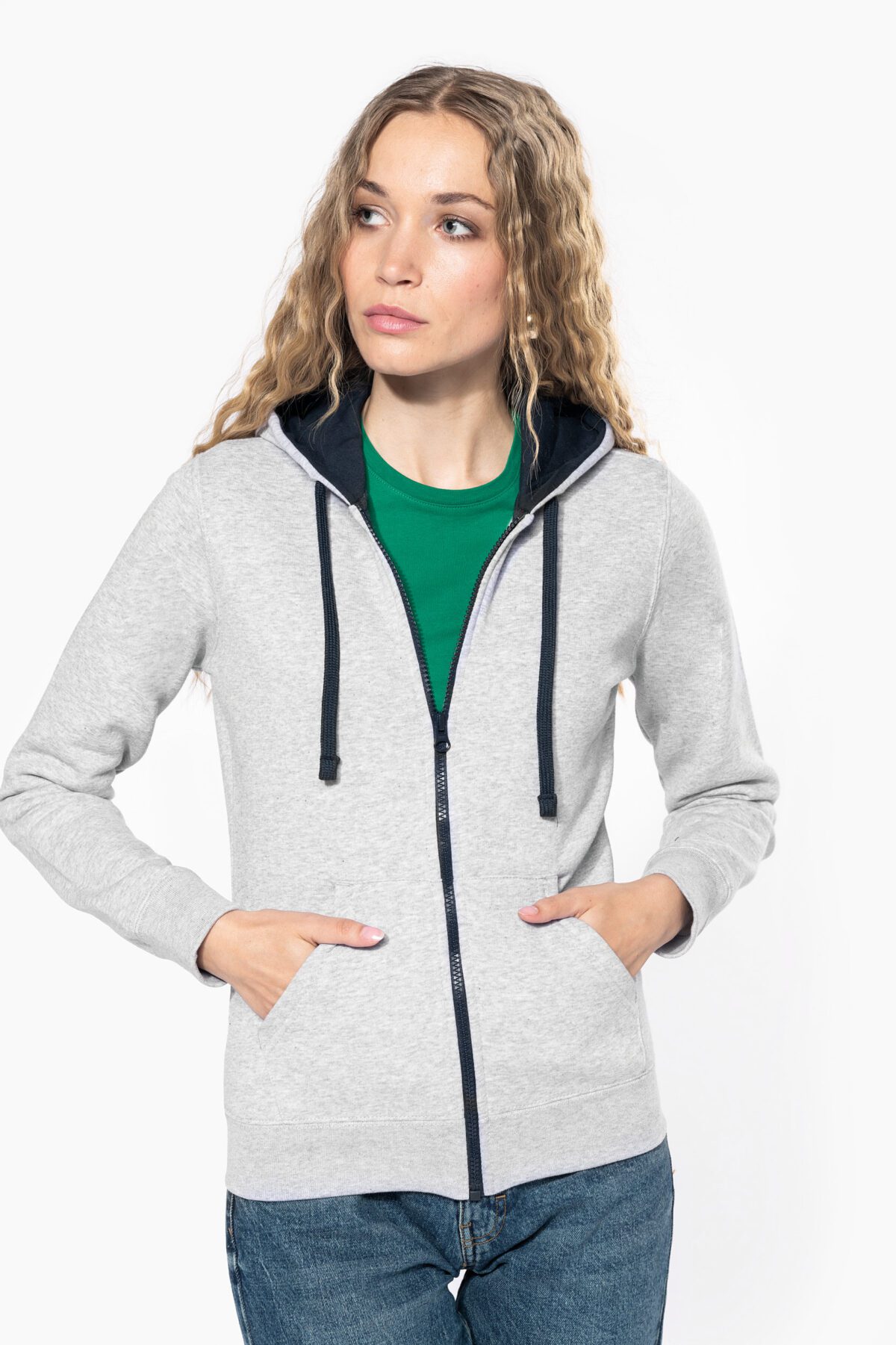 Sweat-shirt personnalisé contrasté pour femmes