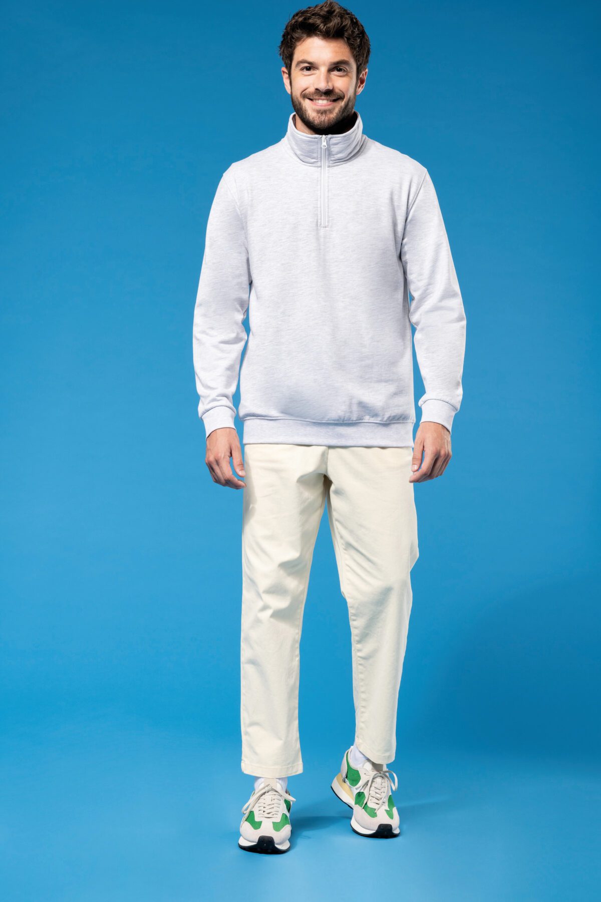 Sweat-shirt col zippé homme - K478 – Image 4