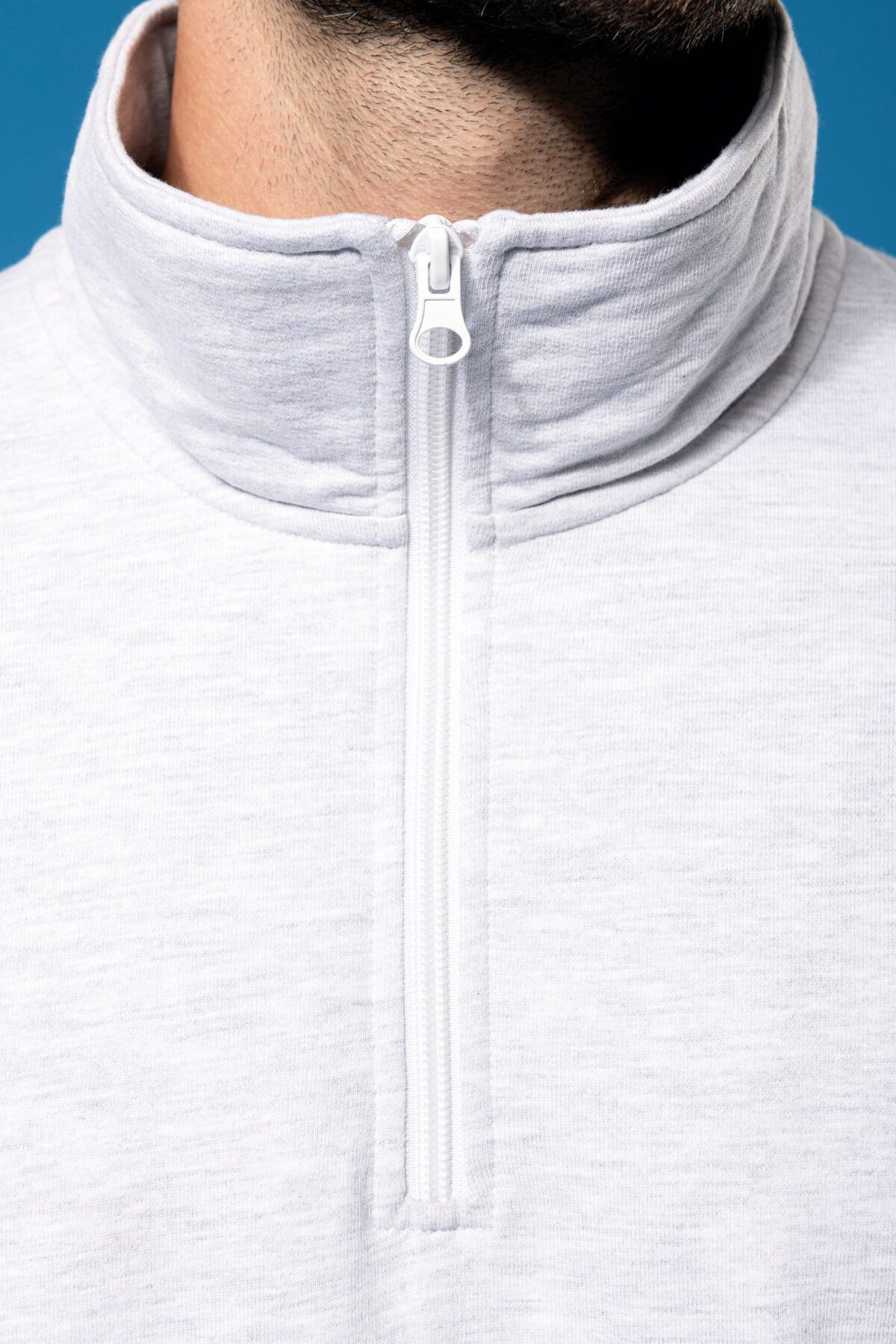 Sweat-shirt col zippé homme - K478 – Image 6