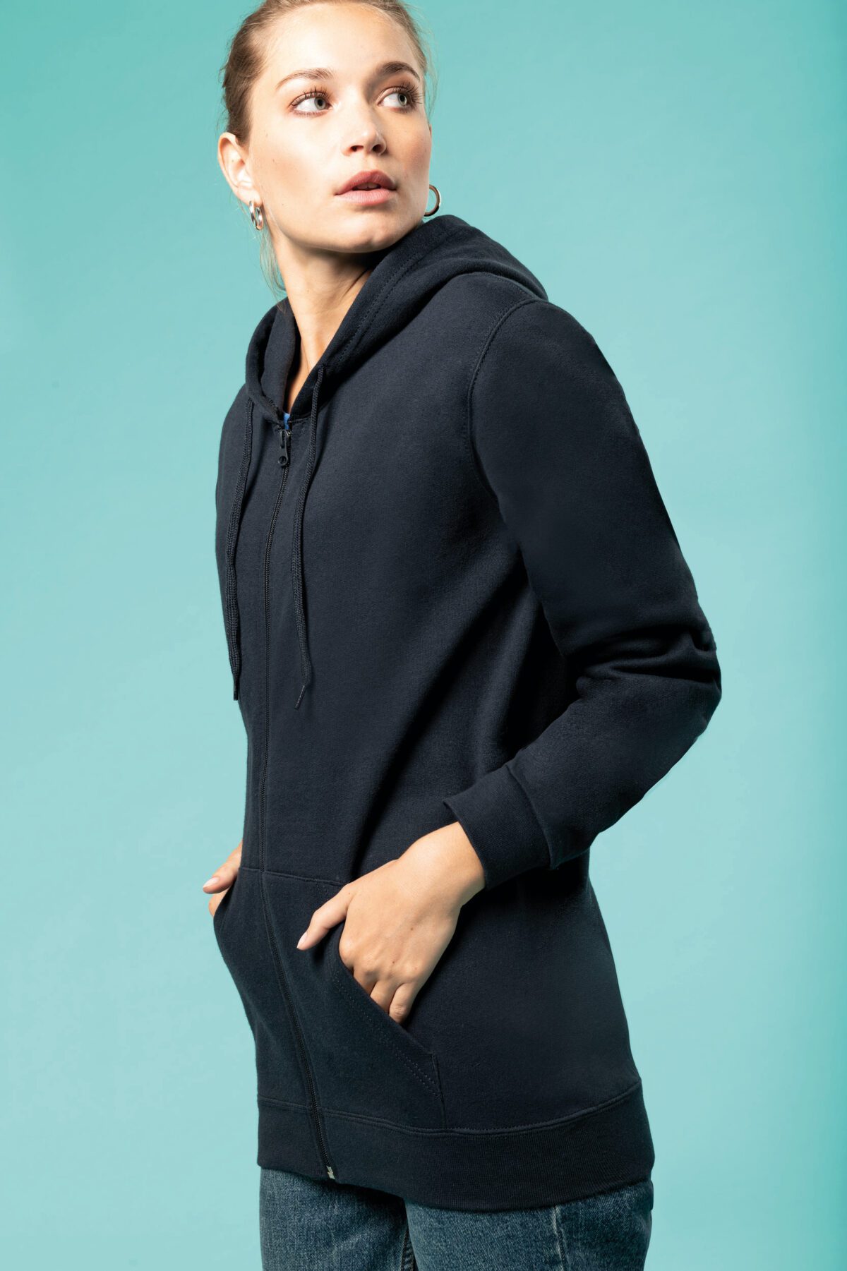 Sweat-shirt personnalisé zippé capuche unisexe - K479 – Image 12
