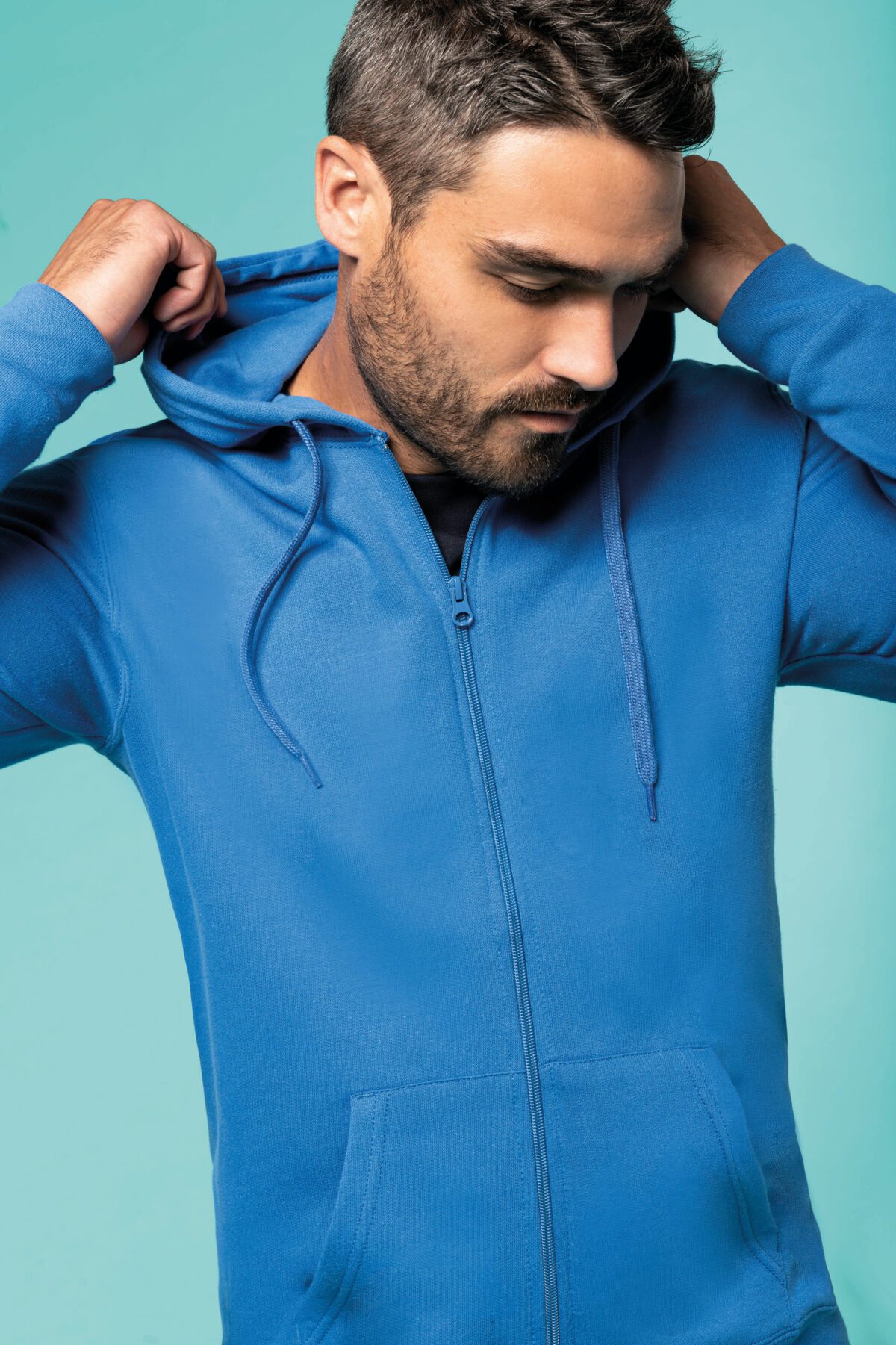 Sweat-shirt personnalisé zippé capuche unisexe - K479 – Image 15