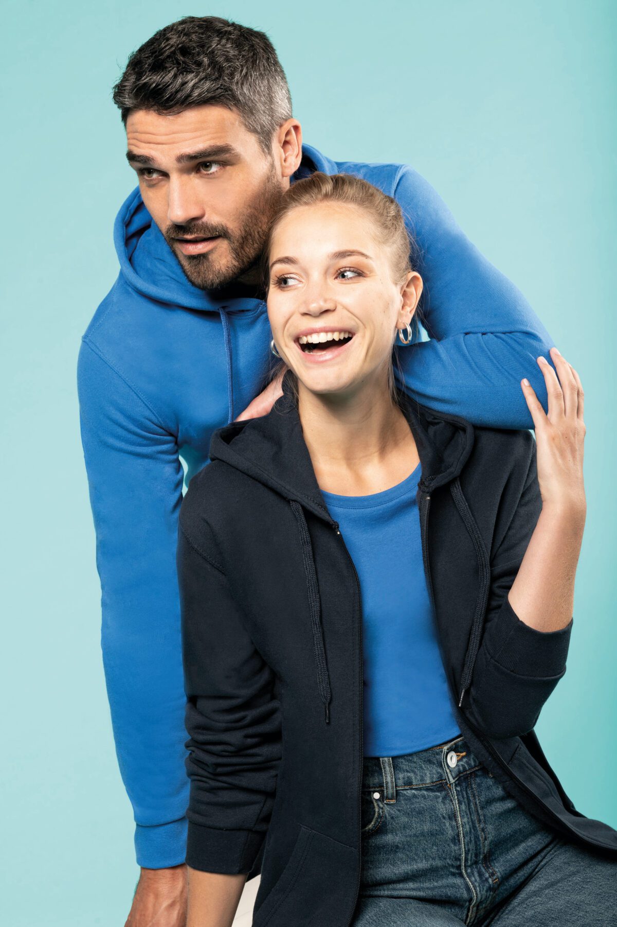 Sweat-shirt personnalisé zippé capuche unisexe - K479 – Image 16