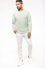 Sweat-shirt Bio col rond manches raglan homme - k480 – Image 3