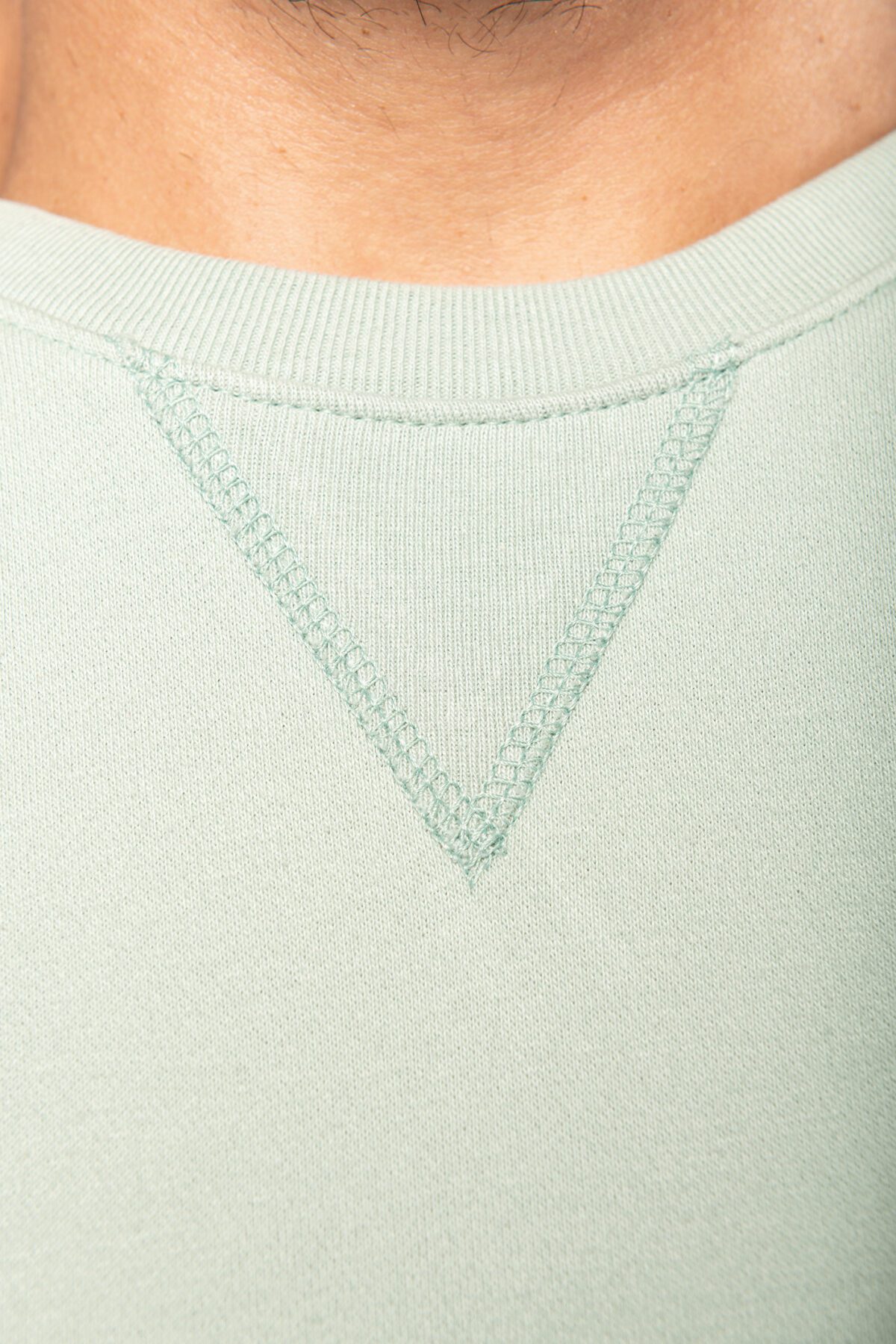Sweat-shirt Bio col rond manches raglan homme - k480 – Image 6