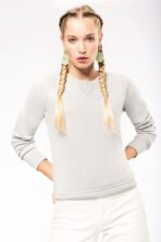 Sweat-shirt Bio col rond manches raglan femme - K481