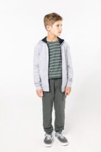 Sweat-shirt personnalisé contrasté zippé capuche enfant - K486 – Image 4