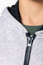 Sweat-shirt personnalisé contrasté zippé capuche enfant - K486 – Image 6