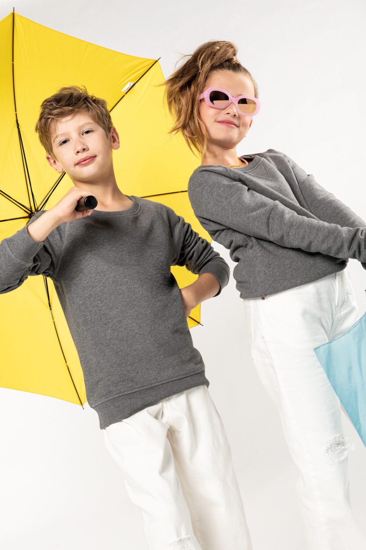 Sweat-shirt Bio manches raglan enfant -K490 – Image 13