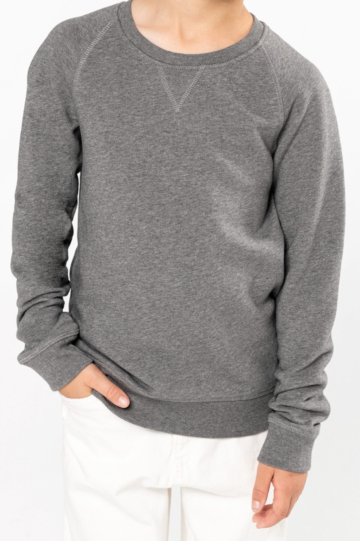 Sweat-shirt Bio manches raglan enfant -K490 – Image 14