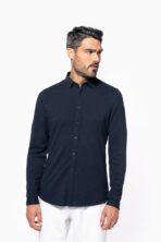 Chemise maille piquée manches longues - K508 – Image 3