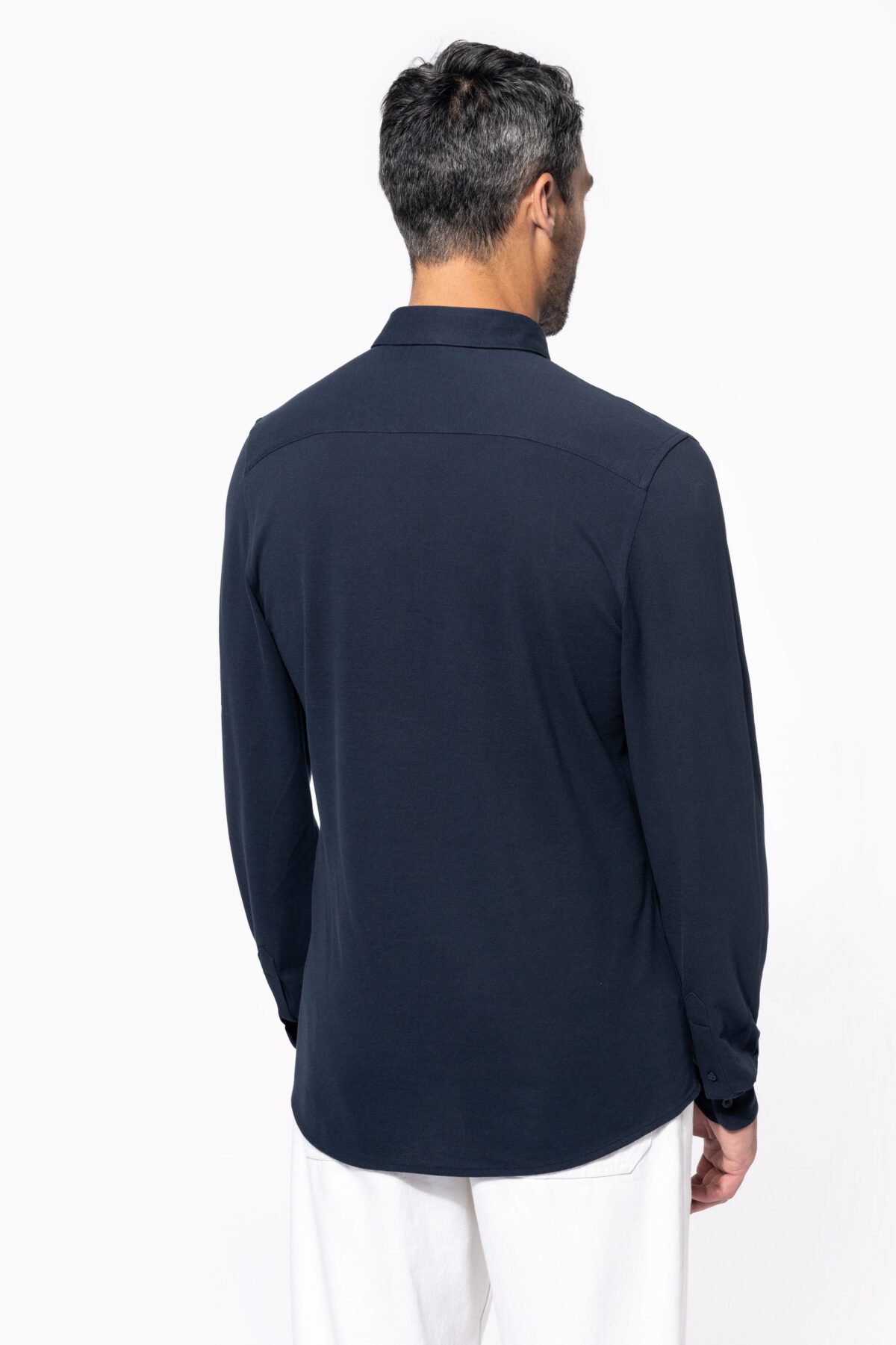 Chemise maille piquée manches longues - K508 – Image 2