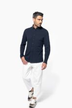 Chemise maille piquée manches longues - K508 – Image 4