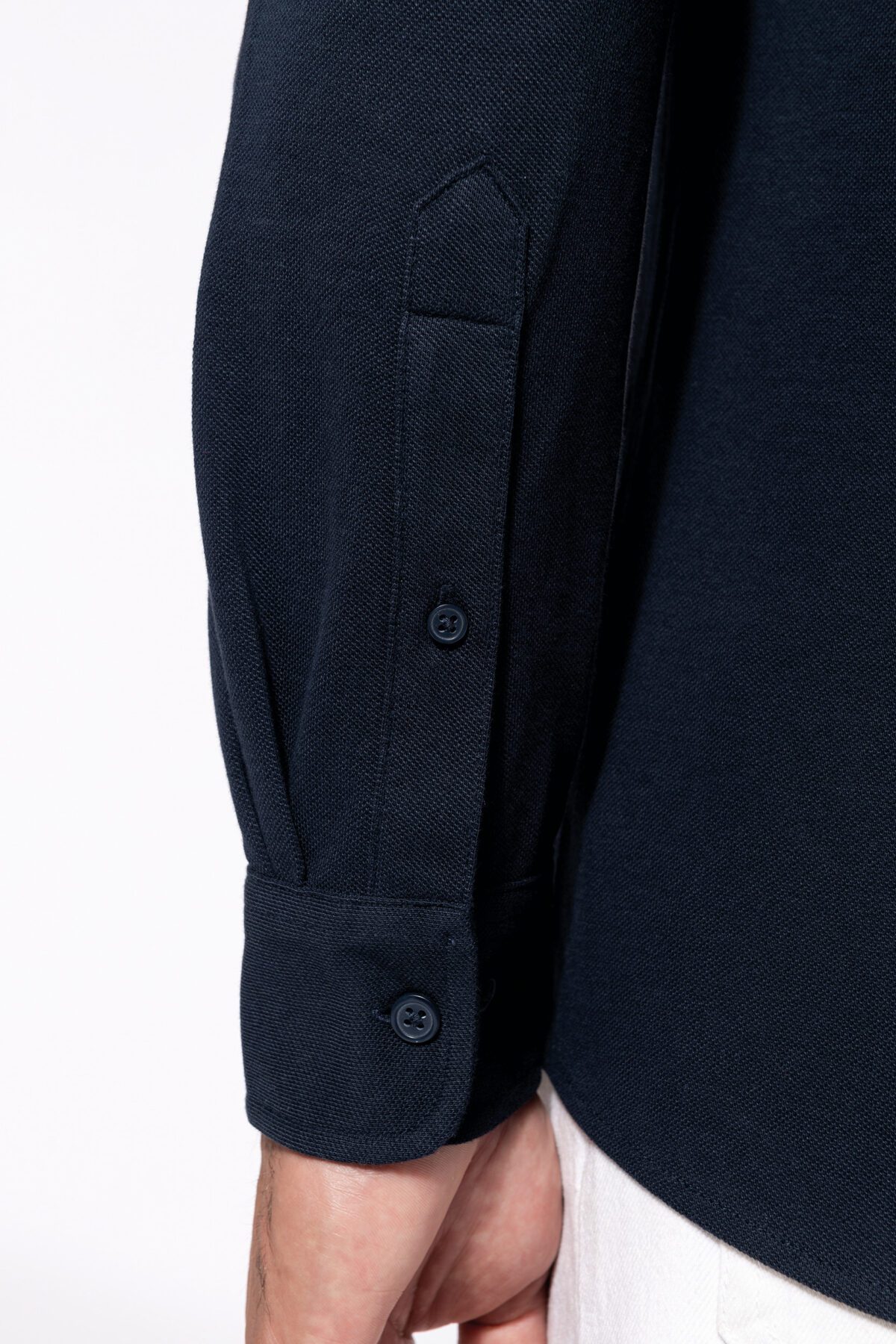 Chemise maille piquée manches longues - K508 – Image 6