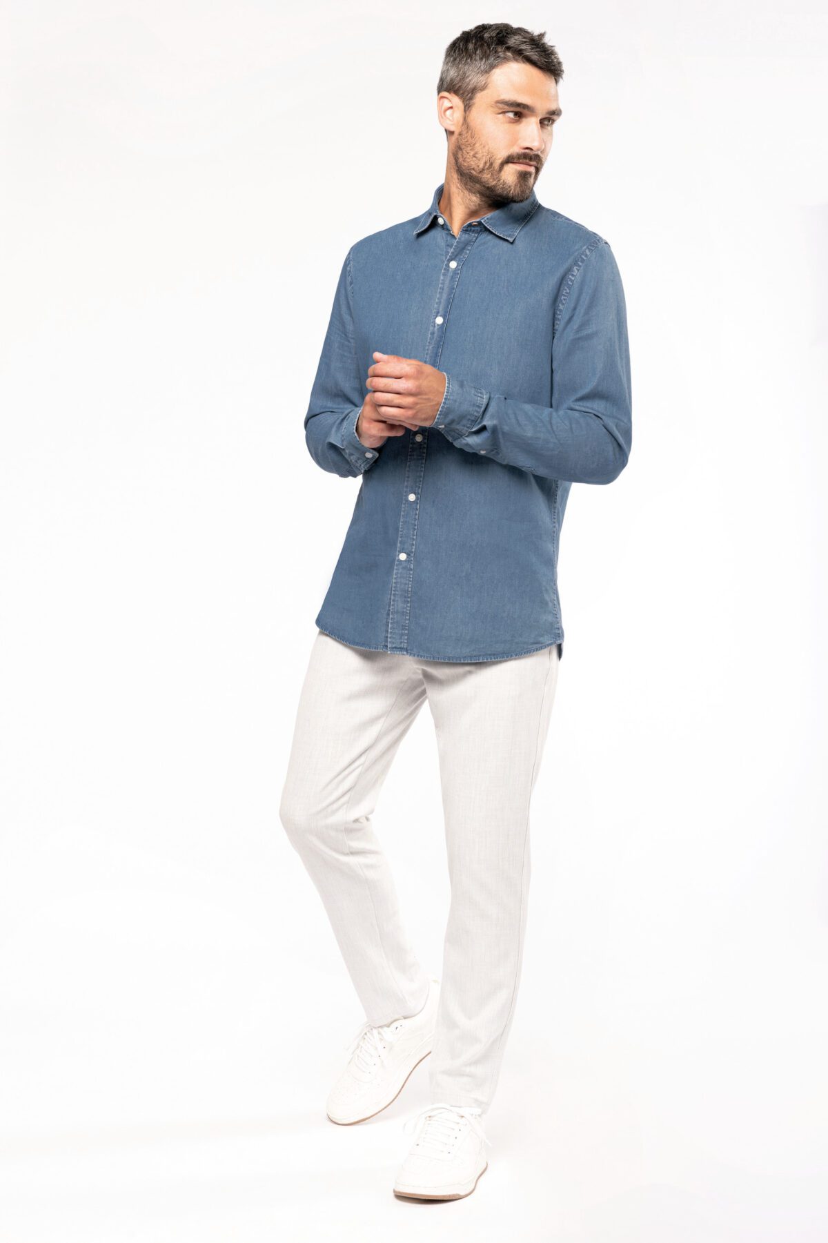 Chemise denim homme - K512 – Image 3