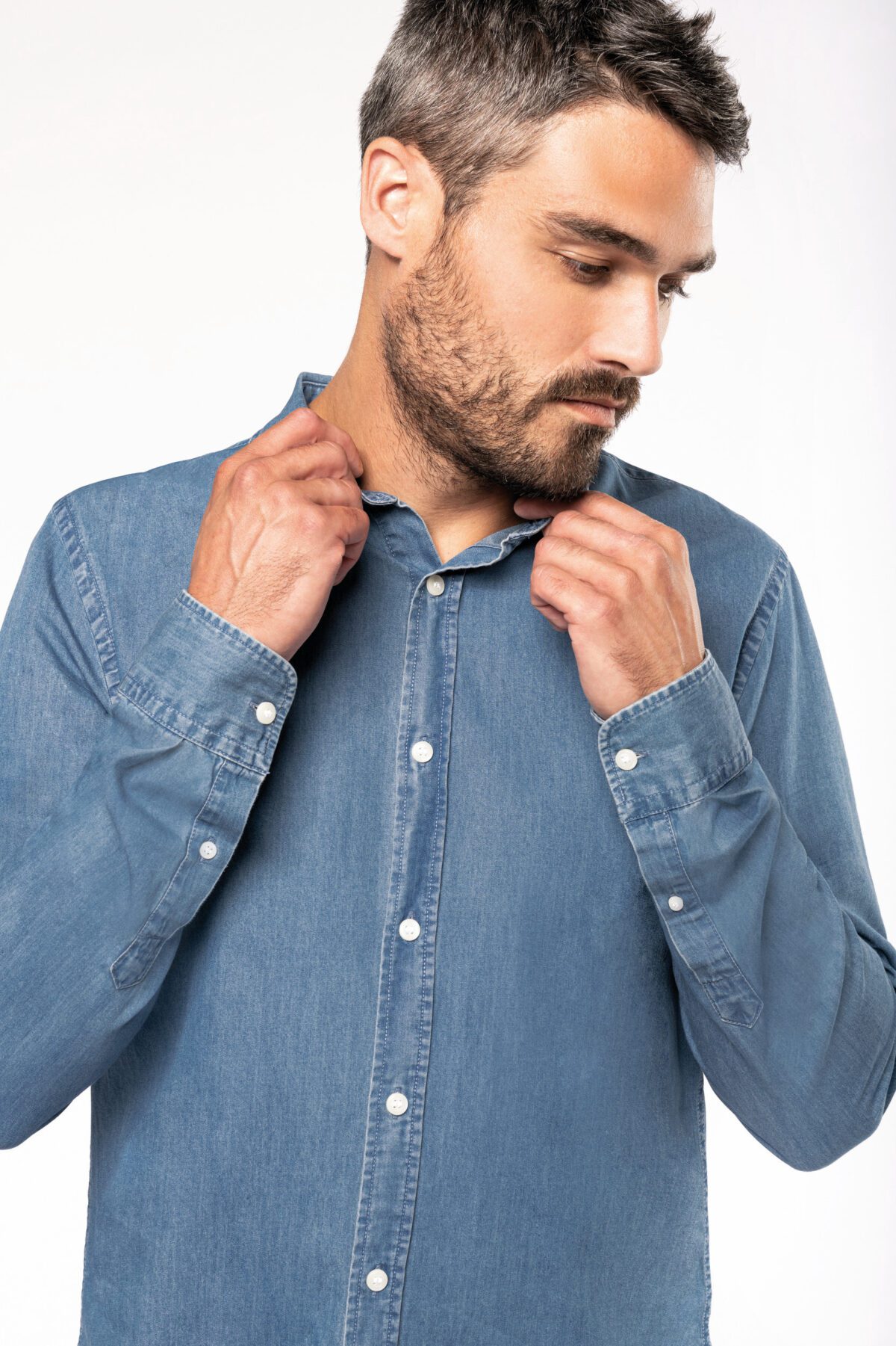 Chemise denim homme - K512 – Image 7