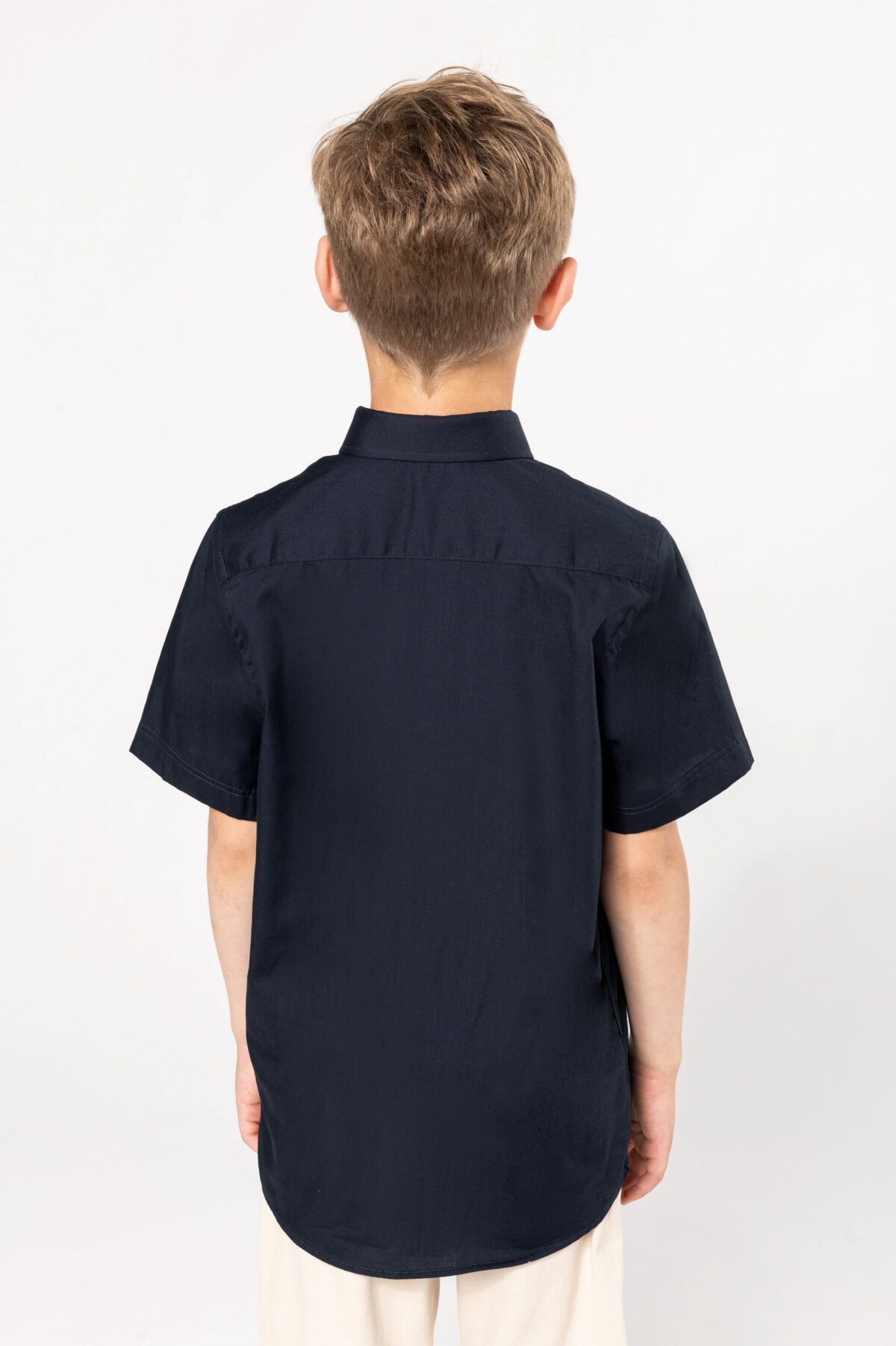 Chemise popeline manches courtes enfant -  K520 – Image 2