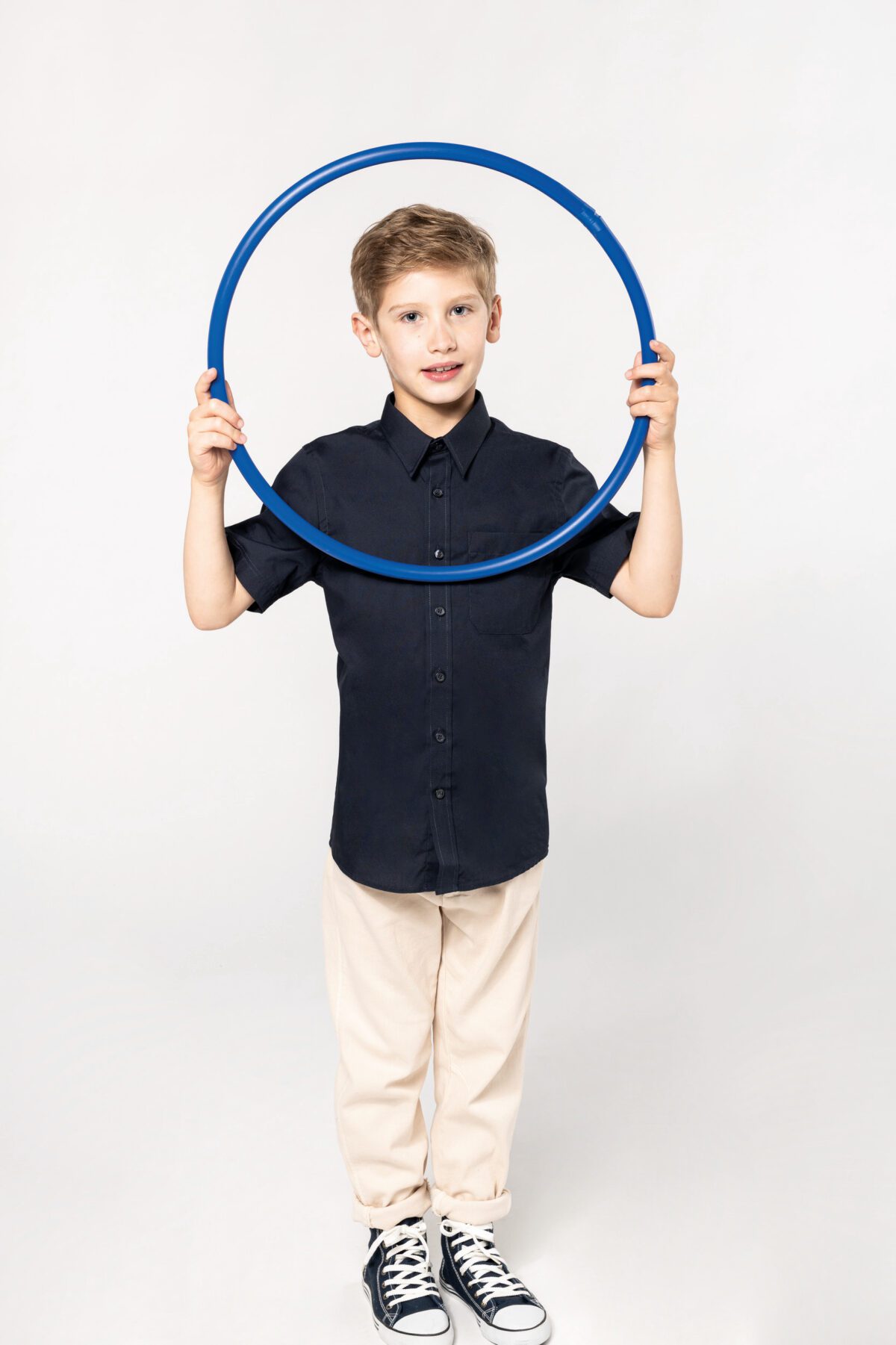 Chemise popeline manches courtes enfant -  K520 – Image 4