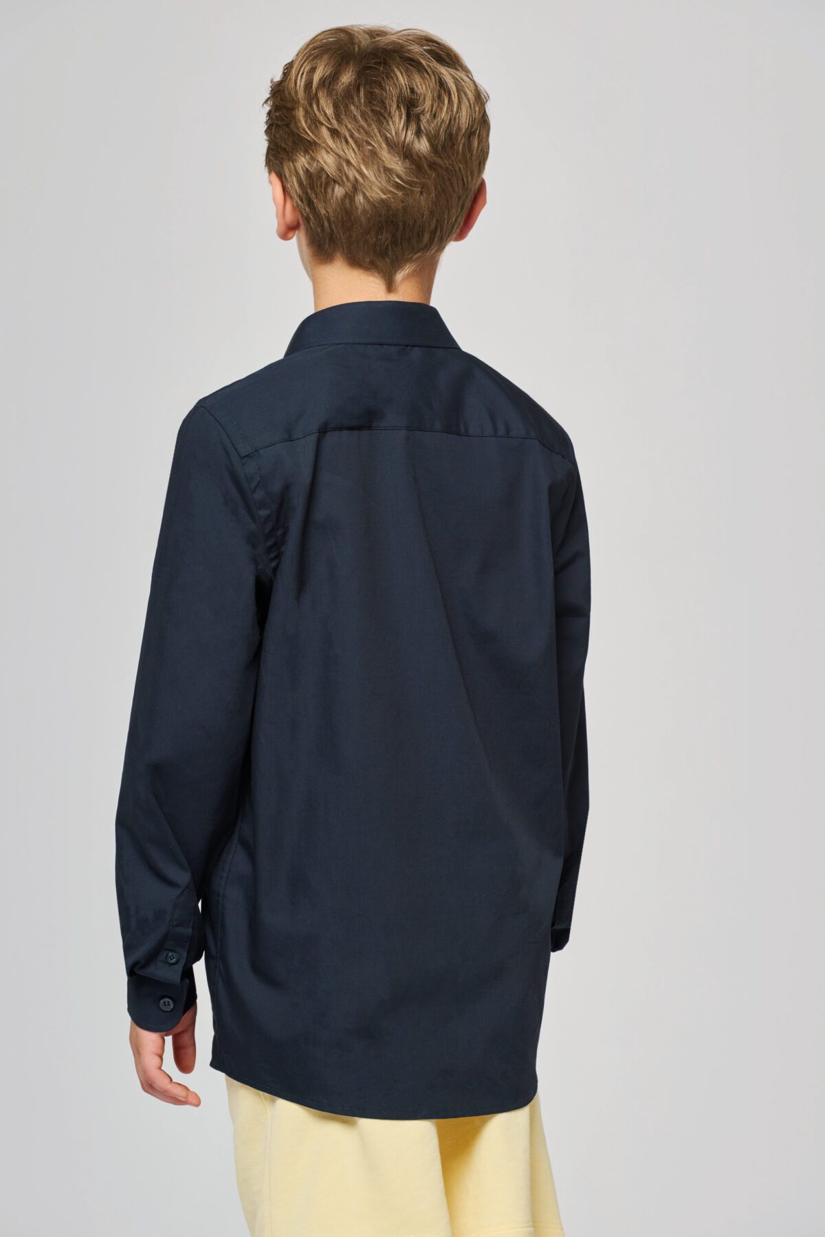 Chemise popeline manches longues enfant - K521 – Image 2