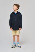 Chemise popeline manches longues enfant - K521 – Image 7