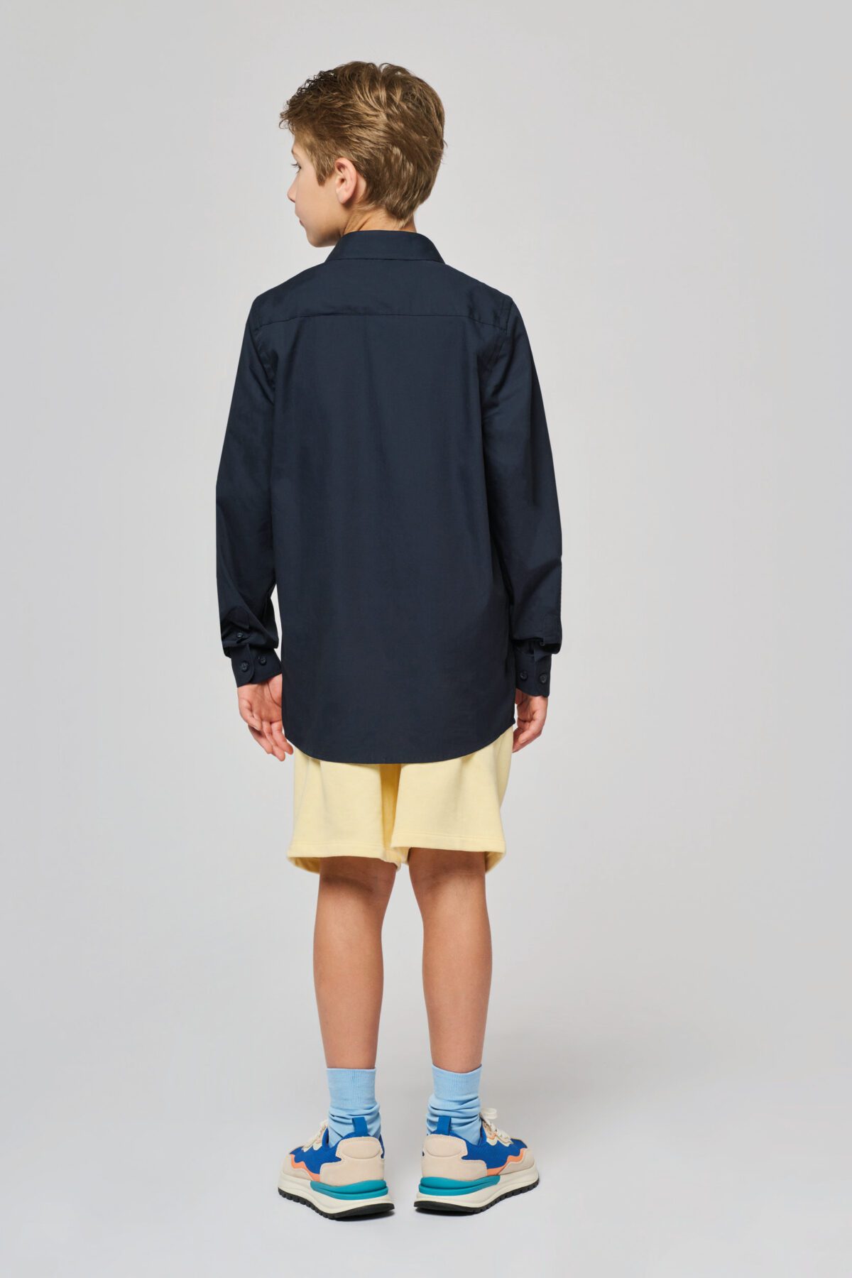 Chemise popeline manches longues enfant - K521 – Image 9