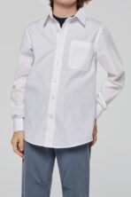 Chemise popeline manches longues enfant - K521 – Image 10