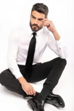 Chemise ajustée manches longues sans repassage - K522 – Image 6