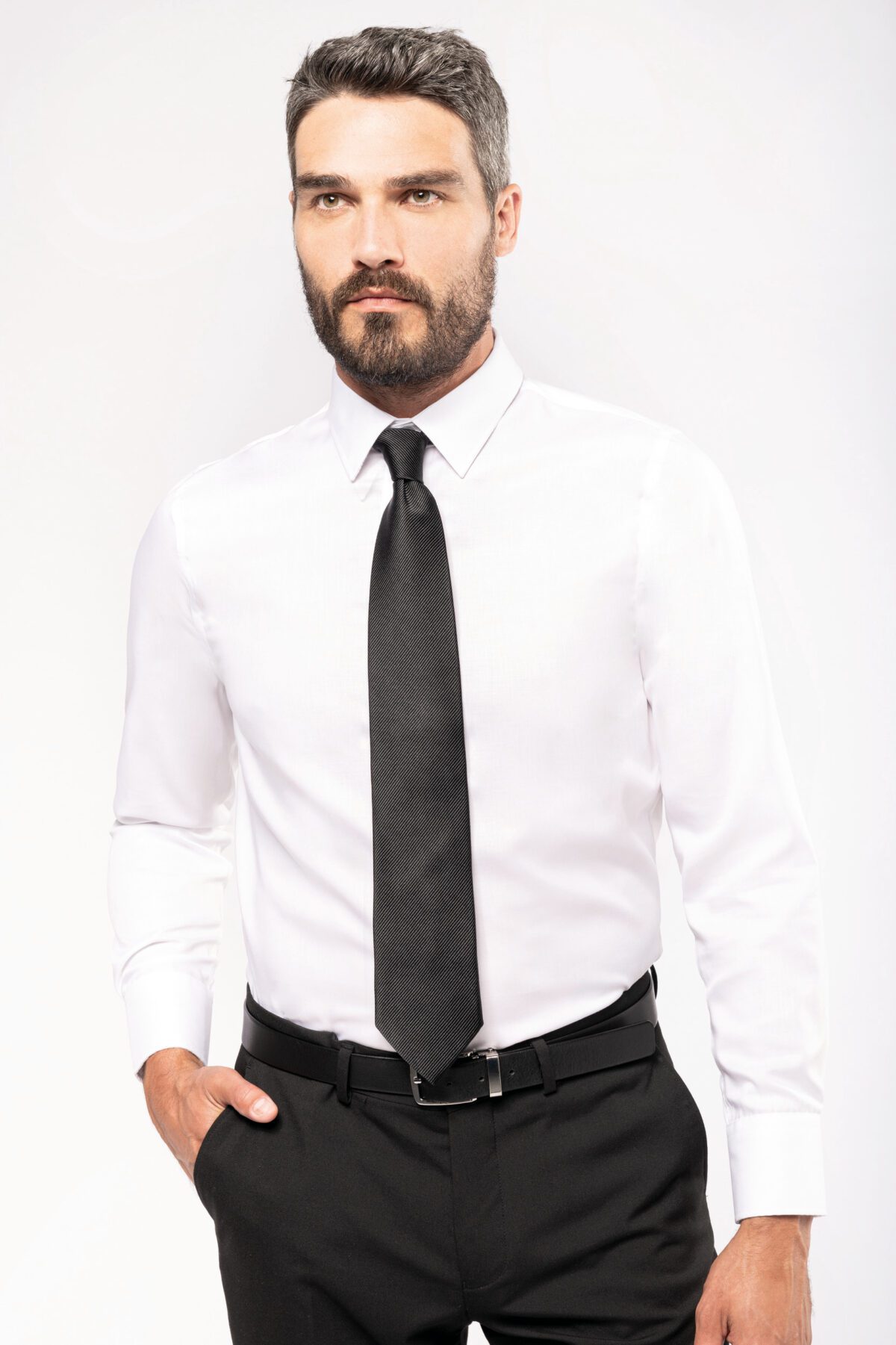 Chemise ajustée manches longues sans repassage - K522 – Image 8