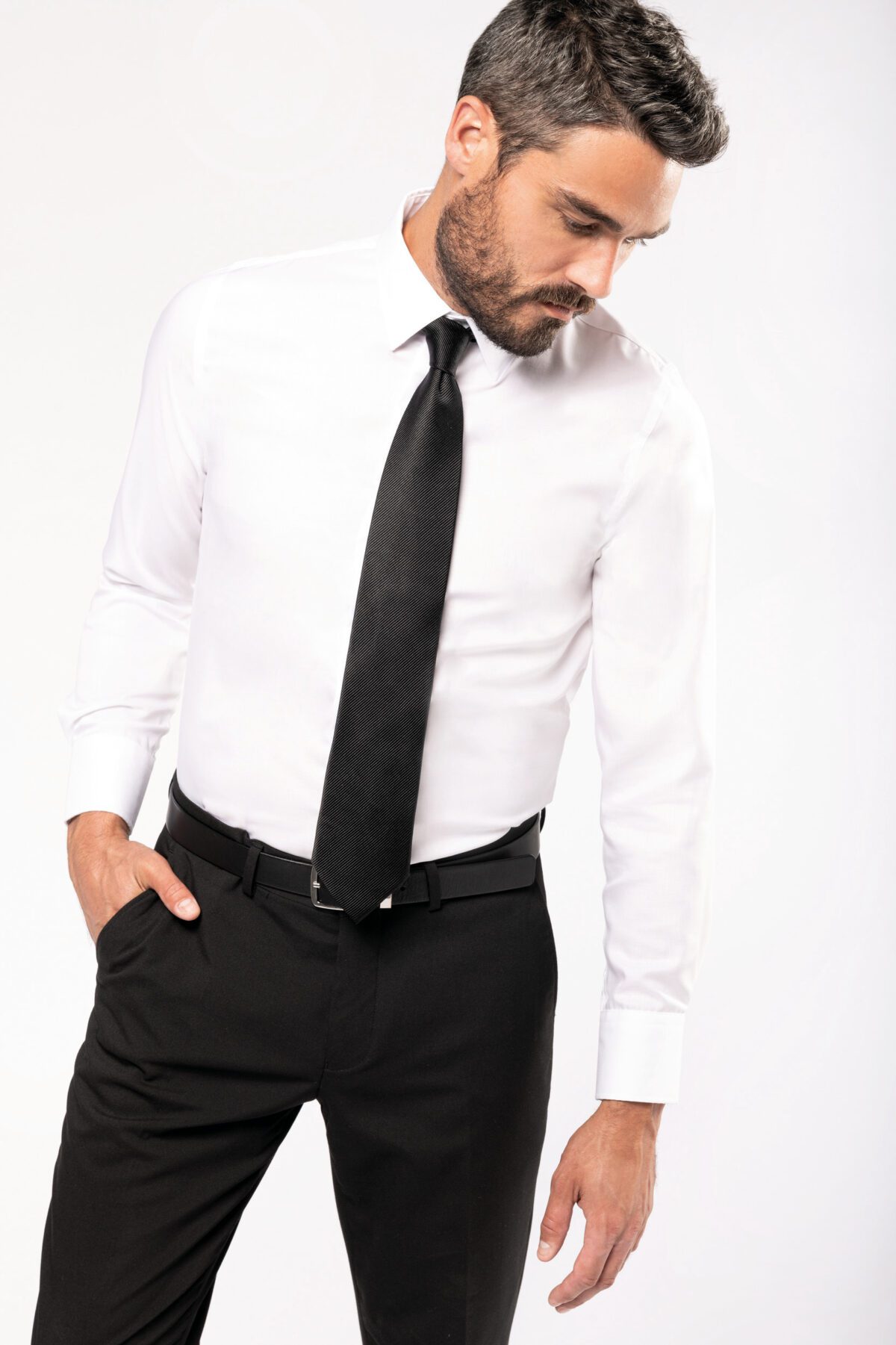 Chemise ajustée manches longues sans repassage - K522 – Image 4