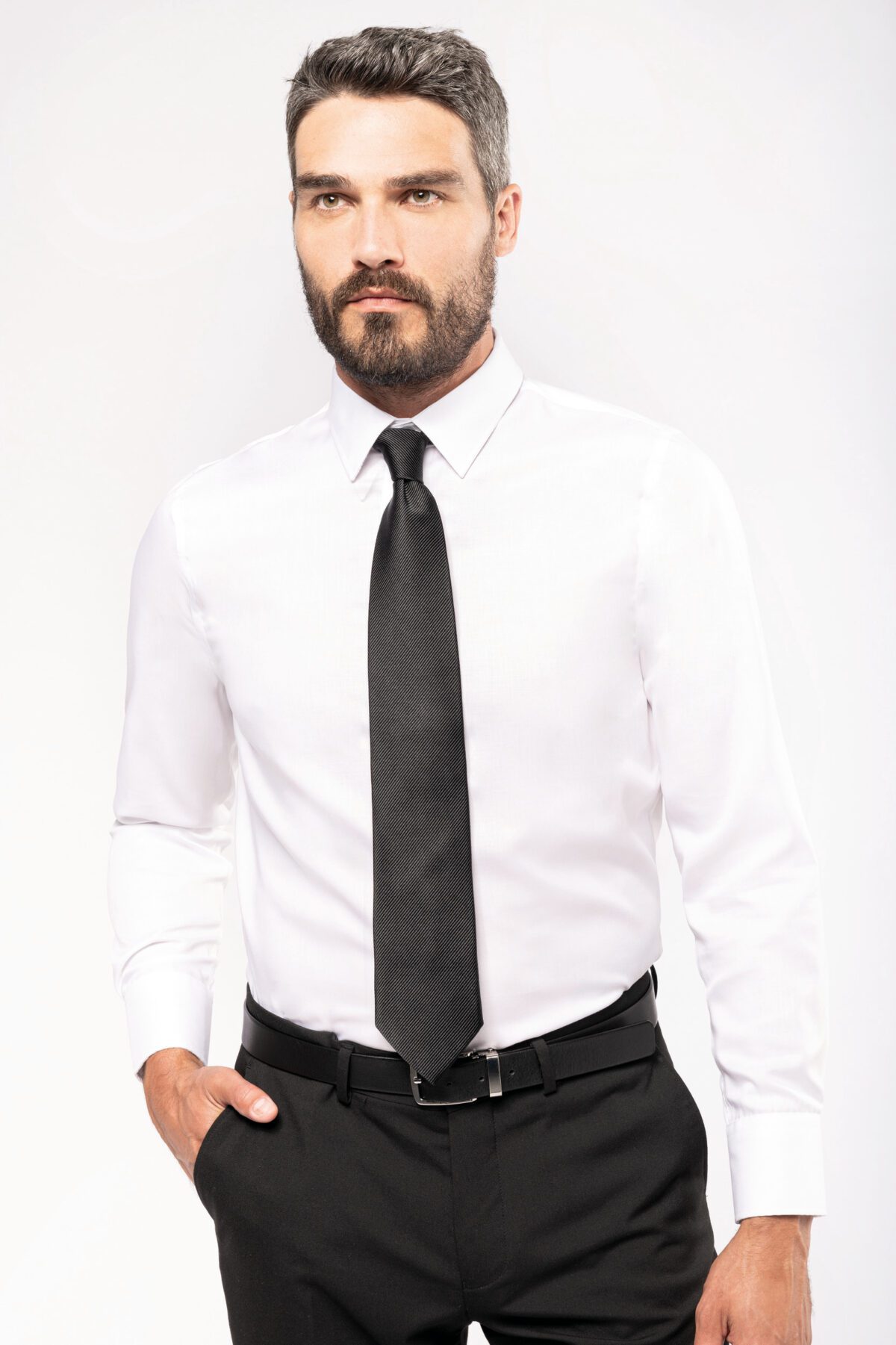 Chemise ajustée manches longues sans repassage - K522 – Image 3