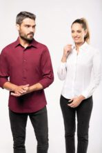 Chemise coton / élasthanne manches longues homme - K529 – Image 10