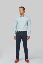 Chemise coton / élasthanne manches longues homme - K529 – Image 3