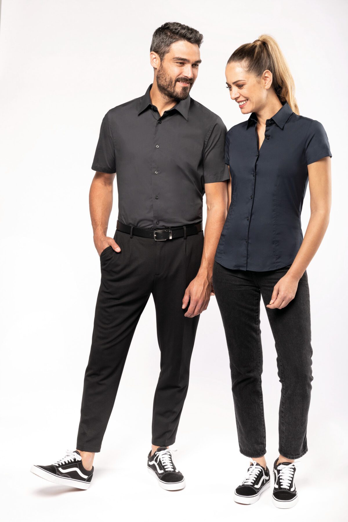 Chemise coton / élasthanne manches courtes - K531 – Image 6