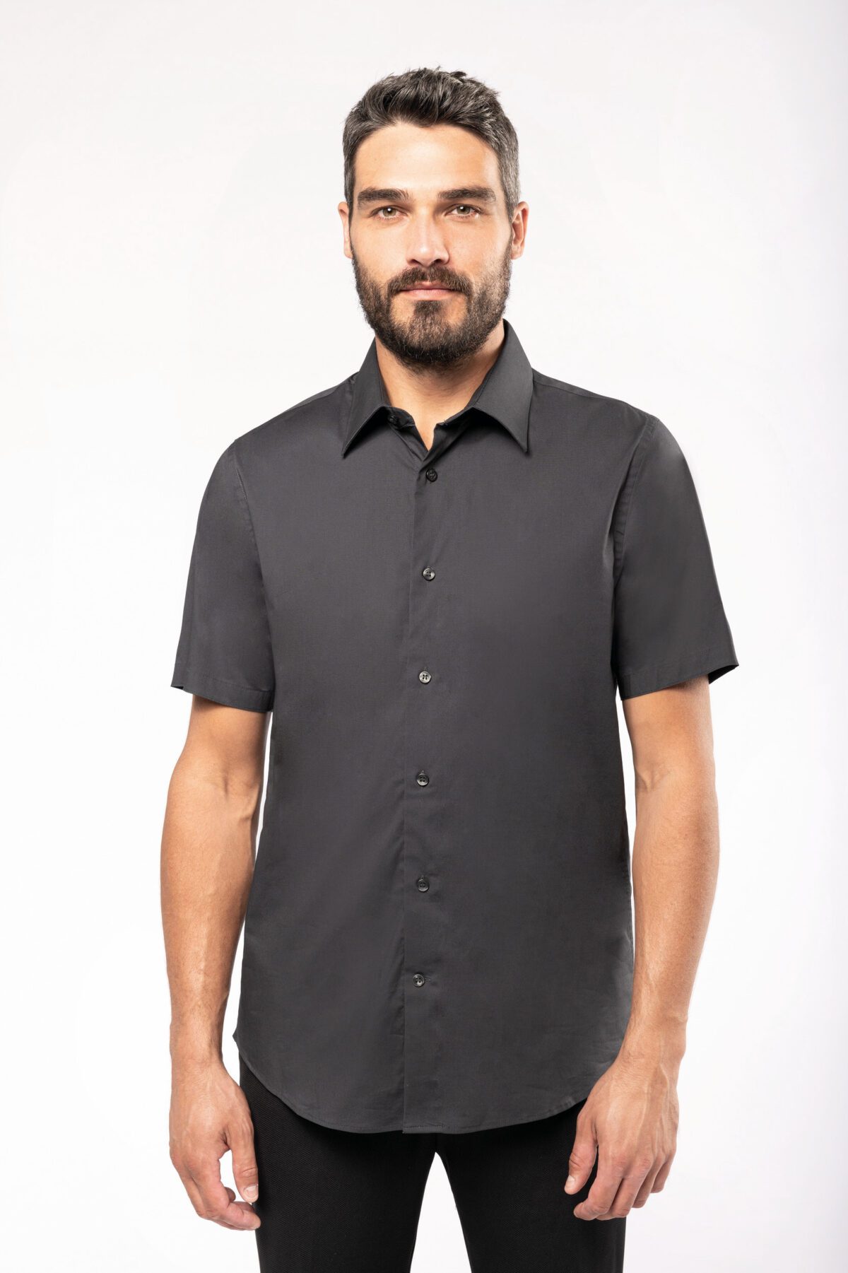 Chemise coton / élasthanne manches courtes - K531 – Image 2