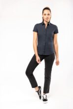Chemise coton / élasthanne manches courtes femme -K532 – Image 5