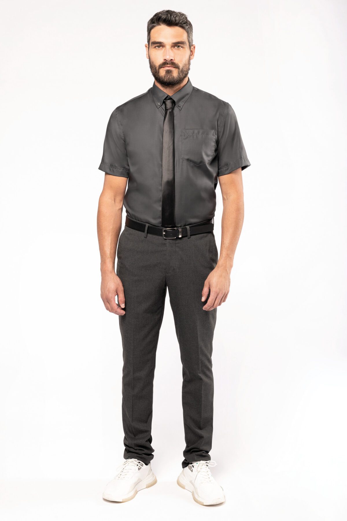 Chemise manches courtes sans repassage - K539 – Image 5