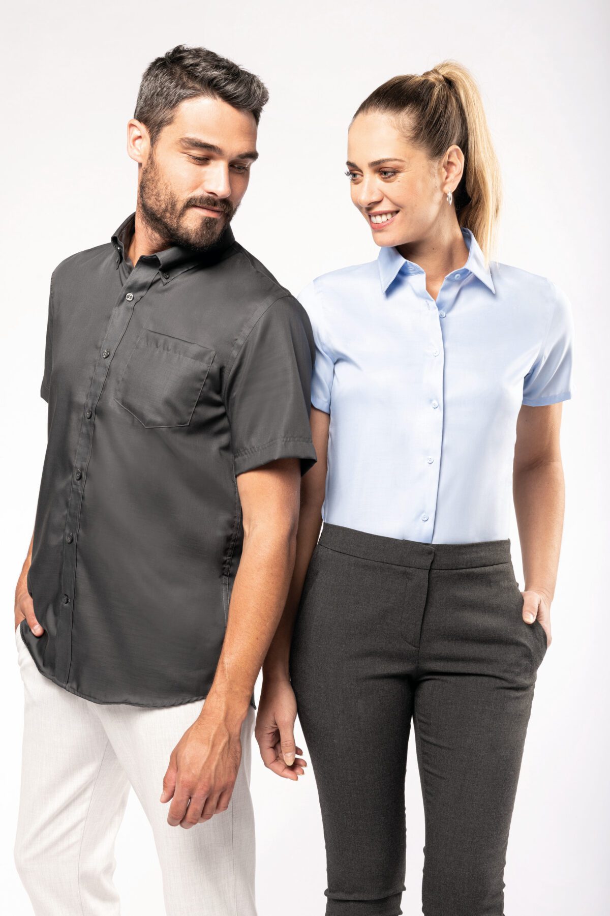 Chemise manches courtes sans repassage femme - K540 – Image 6