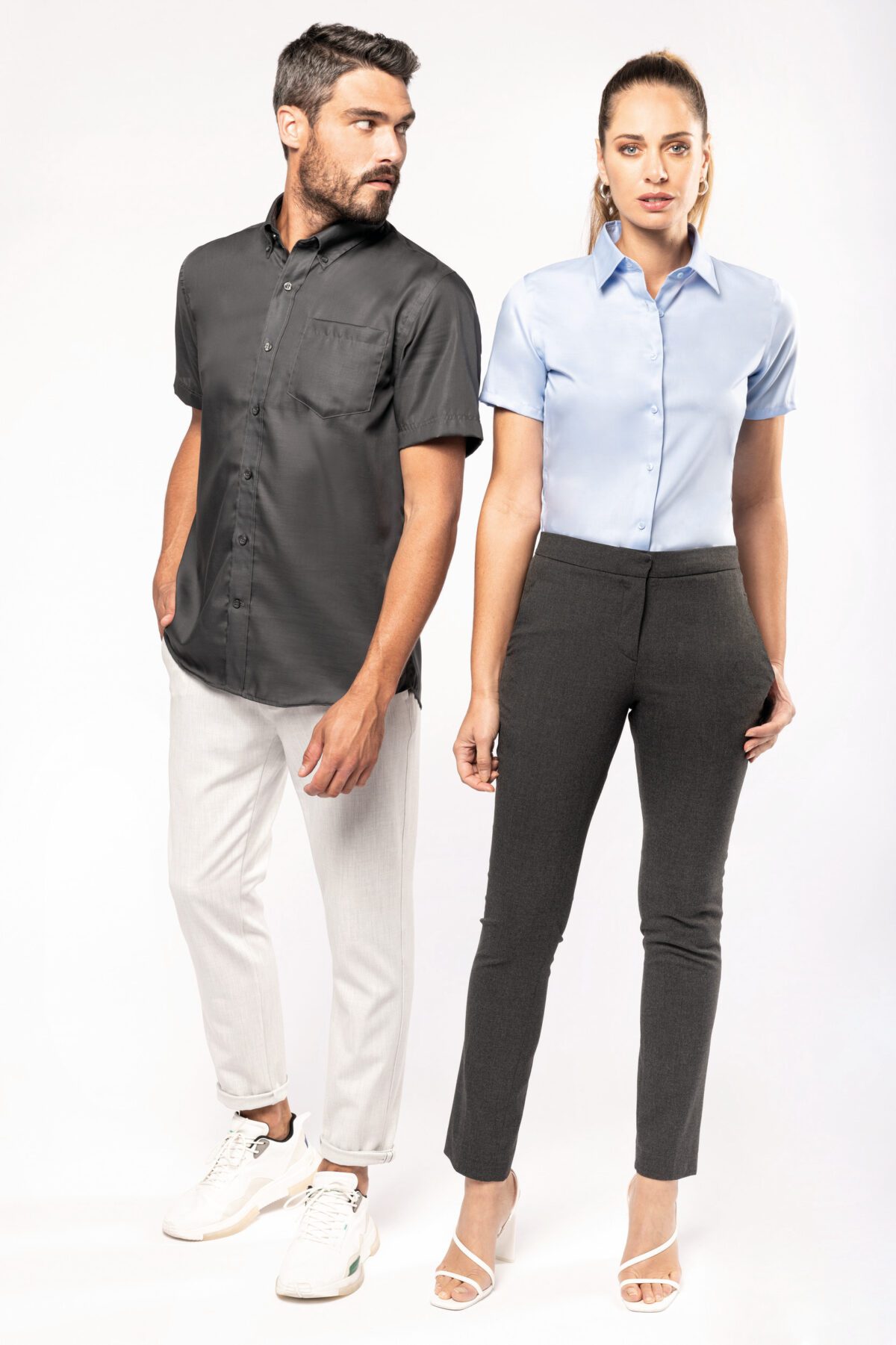 Chemise manches courtes sans repassage femme - K540 – Image 7
