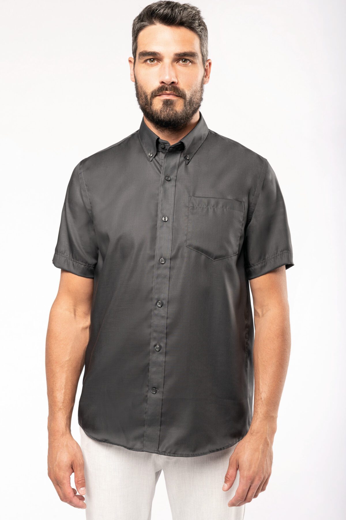 Chemise manches courtes sans repassage - K539 – Image 3