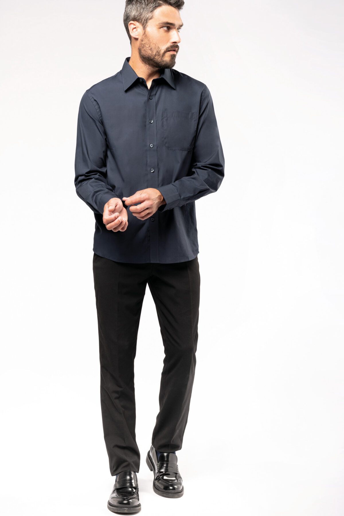 Chemise popeline manches longues - K541 – Image 4