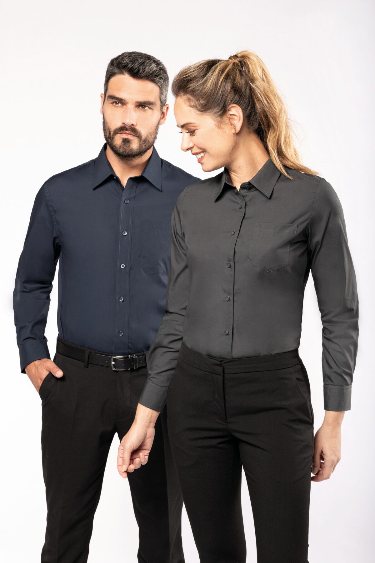 Chemise popeline manches longues - K541 – Image 6