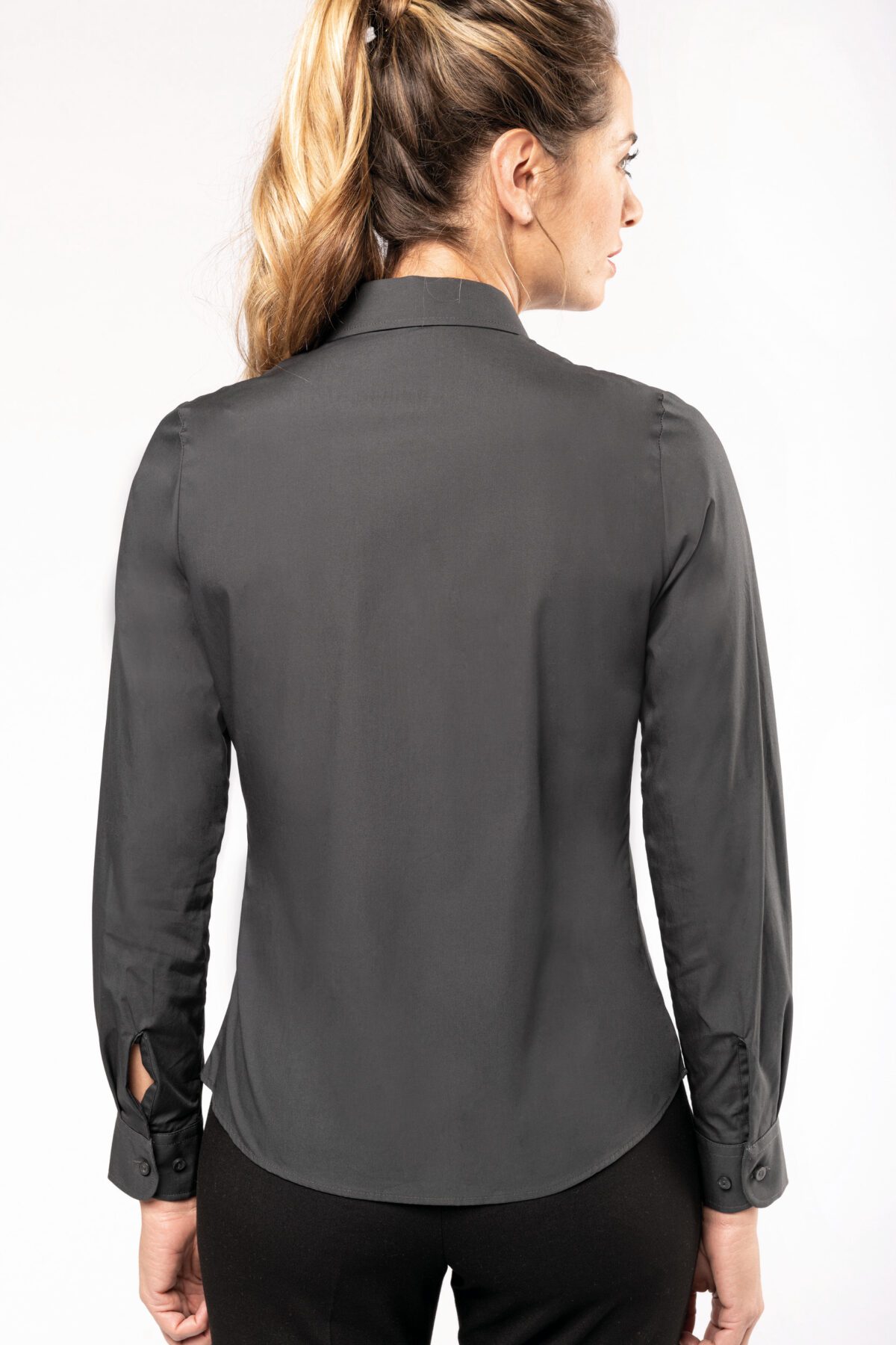 Chemise popeline manches longues femme - K542 – Image 2