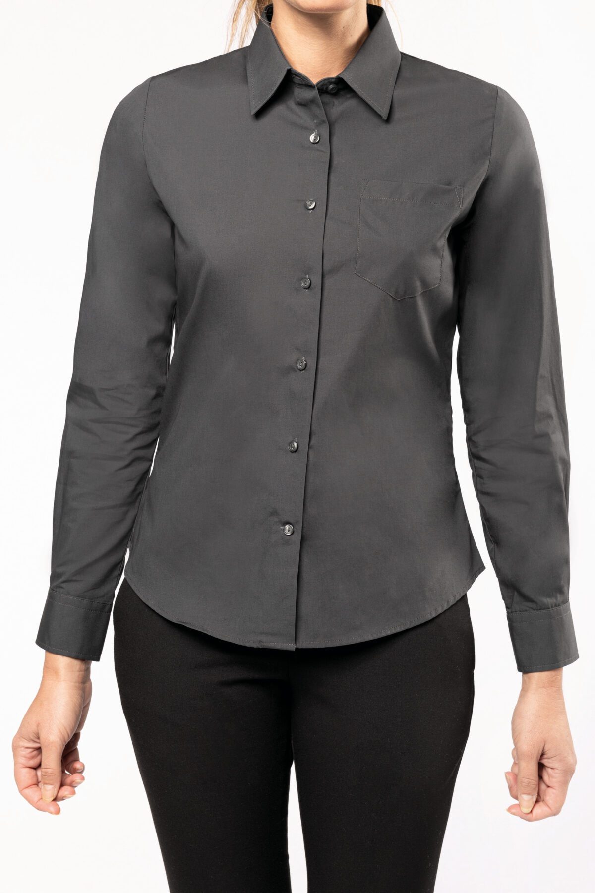 Chemise popeline manches longues femme - K542 – Image 10