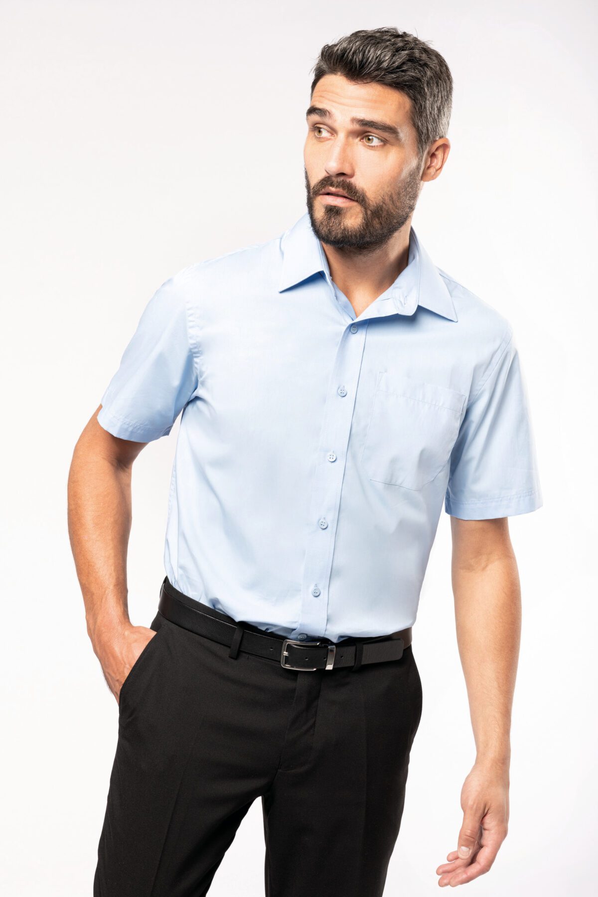 Chemise popeline manches courtes - K543 – Image 1