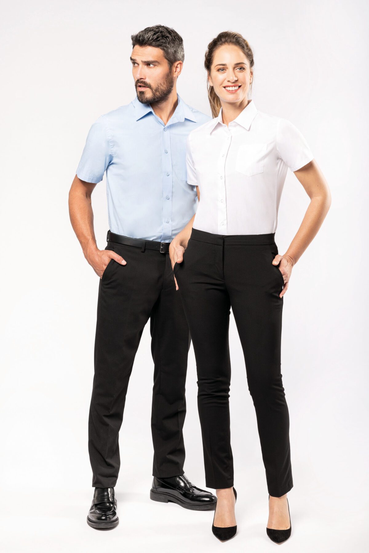 Chemise popeline manches courtes femme - K544 – Image 7